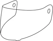 APEX FI200 Visor, clear One Size