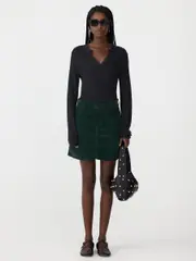 Cord Mini Skirt