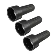 E26 Socket Ring Removal Tool for Medium Base Threaded Rings Black Plastic 3 Pack