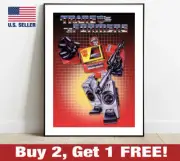 Transformers G1 Blaster Box Artwork Poster 18" x 24" Print 80s Retro Wall Art