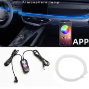 LED Car RGB Interior Atmosphere Light Optic Fiber Ambient Lamp Strip Accessories (for: Chevrolet)