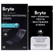 PAP Pus Charcoal Whitening Strips by Bryte for Unisex - 28 Pc Strips