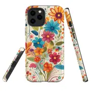 For iPhone 12 Pro Max Tough Protective Cover, Floral Symphony