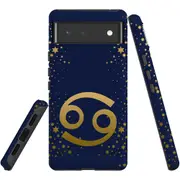 For Google Pixel 6 Case, Shielding Back Cover,Cancer Sign