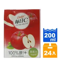 在飛比找樂天市場購物網優惠-味全 每日C 100%蘋果汁200ml(24入)/箱【康鄰超