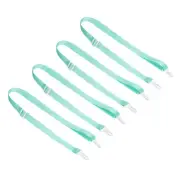 4 Pcs Shoulder Strap Adjustable Swivel Clips Hooks Buckle Slide, Cyan