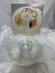 Majestic Images Lucite Chip & Dip Set from 1986, still in its original box.