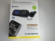 Scosche Hands-Free Music/Call Car Stereo Bluetooth FM Transmitter w/Remote BTFMA