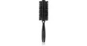 Janeke Black Line Tumbled Wood Ø 55mm round hair brush with nylon and boar bristles