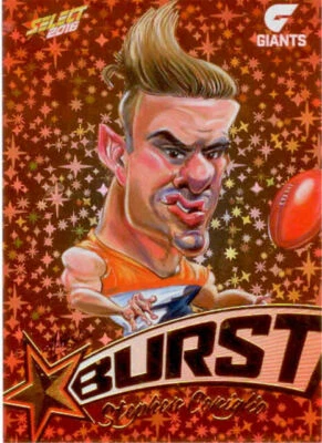2016 AFL Select Footy Stars ORANGE STARBURST SB33 STEPHEN CONIGLIO GWS