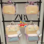 兒童包 ZARA KIDS MINI BACKPACK SLING RUBBER PASTEL COLOR 兒童斜挎包雙