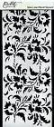 Picket Fence, Stencil 10", Flowers Stencil, Slim Line, Floral Stencil