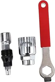 PAMINGONO 1 Set Multi Function Bicycle Repair Tool Kit Convenient Crank Puller Shaft Remover Portable Bike Wrench for Mountain and Road Bikes Wear Resistant Easy to Use