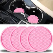 4Pcs Non-Slip Cup Holders Embedded in Ornaments Coaster Car Cup Coaster