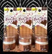 3pk LA COLORS FRO-YO LIPS CHOCOLATE C37473 FLAVOR LIP BALM CHAPSTICK LOT