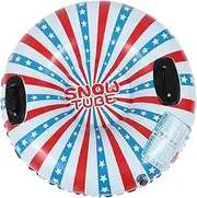 GOOHOCHY Ergonomic Handle Inflatable Sled Sliding Toy for Boys and Girls Adults PVC Plaything
