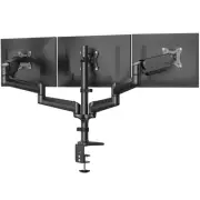 Triple Monitor Mount for 17-32 Inch Screens - Adjustable, Swivel, Tilt