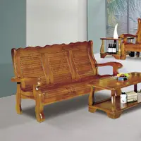 在飛比找momo購物網優惠-【obis】南洋檜木實木三人椅