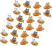 1 Set of Mini Pull Back Cars Bunny Pull Back Car Friction Car Toy Carrot Toy Basket Filler