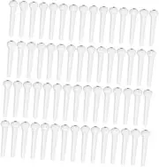 LALADEFIEE 100pcs Acoustic Guitar Bridge Pins Durable String Pegs Replacement Accessories White for Standard Acoustic Guitars Easy to Use Lightweight and Portable