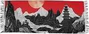 [AIXIWAWA] Black White Landscape Women's Pashminas Scarf, Shawls Wrap Lightwight Tassel for Evening Dress Dinner Party, Multicolor