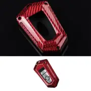 Carbon Fiber Red Smart Remote Key Fob Shell Cover For Ford Mustang Mach-E 21-23