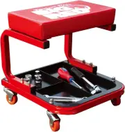 Torin TR6300 Rolling Creeper Garage/Shop Seat: Padded Mechanic Stool with Too...
