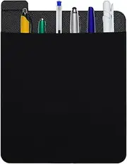 External Hard Drive Holder - Reusable Sleeve Storage Organizer, Portable Hard Drive Sleeve | Adhesive Laptop Back Storage Bag for Battery Pack, Wireless Mousse, Cables, Earphones, (5.91x4.53x0.12in)