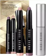Bobbi Brown City Stroll Mini Long-Wear Cream Shadow Stick Set:Golden Pink &Mauve