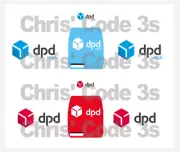 Code 3 Adhesive Vinyl Decal Suit 1/43 Mercedes Sprinter - DPD Blue and Red