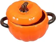 Ciieeo Ceramic Soup Pot Pumpkin Ceramic Bowl Kitchen Soup Bowl Food Serving Bowl Dessert Bowl Home Bowl Food Bowl Ceramic Egg Bowl Kitchen Gadget Steamed Egg Bowl Salad Container Ceramics
