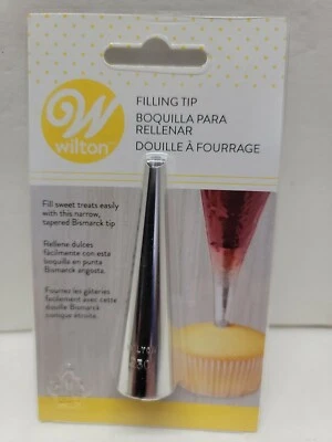 Wilton Filling Tip Tapered Bismarck Stainless Steel Metal New