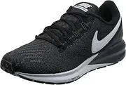 [Nike] Women's Air Zoom Structure 22 Running Shoes, Black/White-Gridiron