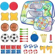 Bean Bag Toss Game: Reusable Bean Bag, Bean Bag Toss, Cornhole Kit For Kids, Corn Hole Games, Cornhole Board Set | Game