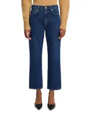 7 For All Mankind Logan Stovepipe High Rise Jeans in Juicy