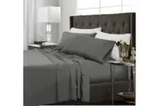 Ramesses Original 2000TC Bamboo Sheet Set Single Charcoal