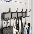 Coat Hook Wall Towel Rack Nordic Air Gun Gray Space Aluminum Hanger Hanger Rack