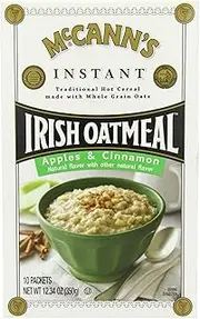 McCANN'S Instant Irish Oatmeal, Apple & Cinnamon, 12.3-Ounce Boxes (Pack of 6)