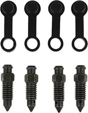 Set of 4 Motorcycle Brake Bleeder Screws Exhaust Bolts Accessories for Car Caliper Rust-proof Lightweight