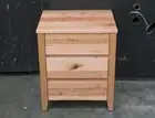 Mackay 3 Drawer Bedside Table - Solid Tasmanian Oak Timber