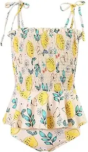 [MGORCVEIL] Girls Swimsuits Two Piece Set of Fish Scales Printed Tankini Bathing Suits