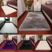 Fluffy Soft Floor Rug Non-slip Shaggy Carpet Mat Bedroom Faux Wool Rugs 8 Sizes