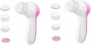 MERRYHAPY 2 Pcs Facial Cleansing Brush 5 Brush Heads Electric Face Washers Deep Pore Cleaning Gentle for Skin
