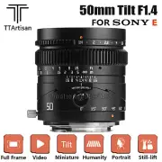 TTartisan Tilt 50mm F1.4 Full Frame Lens for Sony E-mount a7III a7R a7RIII a7S