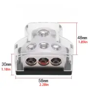 3 Way Car Power Distributor Block Car Boat Audio Power Wire Splitter Adapter