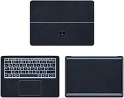 Laptop Decal Cover Compatible with 14.4 inch Microsoft Surface Laptop Studio 2, Anti-Scratch Sticker Three Sided Leather Notebook Film (Black)