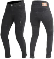 Trilobite Parado Black Monolayer Slim Ladies Motorcycle Jeans, Size 34 36 for Men