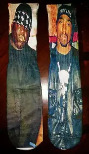 Custom Biggie & Pac Dry Fit socks gamma laney oreo X XII