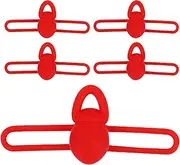 Hook Keeper for Fishing Rod | Set of 5 Rubber Fish Bait Holder,High Elasticity, Portable Fishing Tackle Accessories for Ice Pier Boat