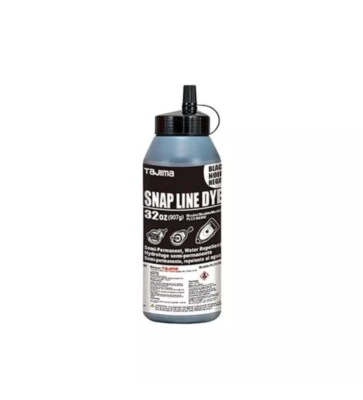 Tajima PLC3-BK900 Snap Line Dye, Semi-Permanent Marking Chalk, 907g/32 oz, Black